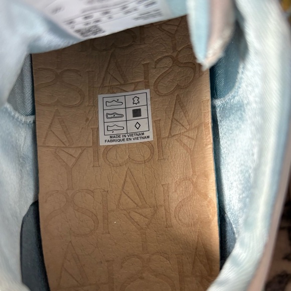 Saysh Two Leather Athletic Shoes Women’s Size US 7 Satin Laces White & Green - Picture 8 of 8